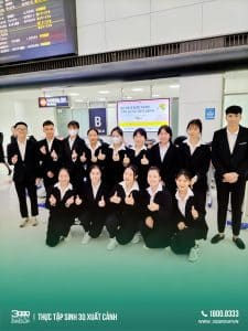 17人のインターン生が日本で安全に着陸しました。